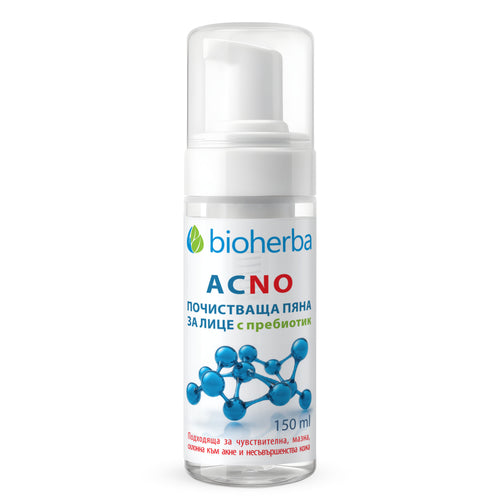 Bioherba Почистваща пяна за лице AKNØ с пребиотик 150ml - 1 бр.