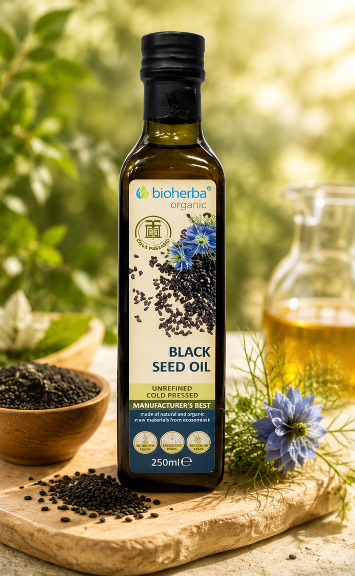 МАСЛО ОТ ЧЕРЕН КИМИОН, НИГЕЛА (Nigella Sativa) 250 мл, БИОХЕРБА
