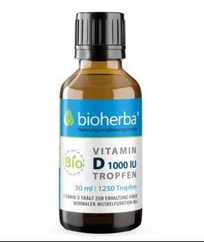 Витамин D 1000 IU течен 50ml Bioherba