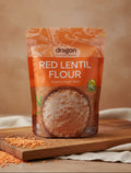 Био брашно от червена леща 200g Dragon Superfoods
