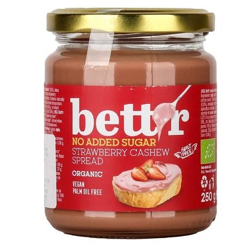 Bett'r Био веган крем с Ягоди и Кашу без глутен 250g - 1 бр.