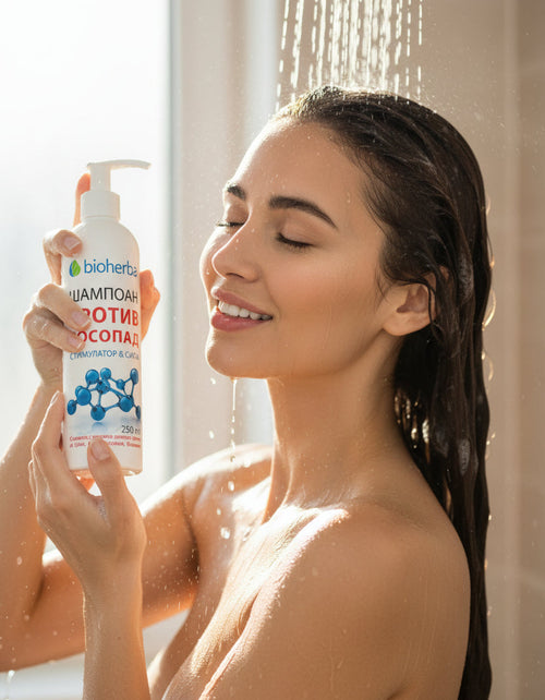 Bioherba Безсулфатен шампоан против косопад Стимулатор & Сила 250ml -1бр.